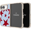 image:imageCasely iPhone 17 Pro Max Case  Seaside Stitch  Vintage Roses  Align SoftTouch Flexible Bumper Case  Compatible with MagSafeStars Align  Blue  Red Stars