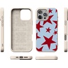 image:imageCasely iPhone 17 Pro Max Case  Seaside Stitch  Vintage Roses  Align SoftTouch Flexible Bumper Case  Compatible with MagSafeStars Align  Blue  Red Stars