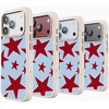image:imageCasely iPhone 17 Pro Max Case  Seaside Stitch  Vintage Roses  Align SoftTouch Flexible Bumper Case  Compatible with MagSafeStars Align  Blue  Red Stars