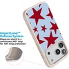 image:imageCasely iPhone 17 Pro Max Case  Seaside Stitch  Vintage Roses  Align SoftTouch Flexible Bumper Case  Compatible with MagSafeStars Align  Blue  Red Stars