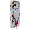 image:imageCasely iPhone 17 Pro Max Case  Seaside Stitch  Vintage Roses  Align SoftTouch Flexible Bumper Case  Compatible with MagSafeStars Align  Blue  Red Stars