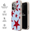 image:imageCasely iPhone 17 Pro Max Case  Seaside Stitch  Vintage Roses  Align SoftTouch Flexible Bumper Case  Compatible with MagSafeStars Align  Blue  Red Stars