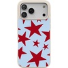 image:imageCasely iPhone 17 Pro Max Case  Seaside Stitch  Vintage Roses  Align SoftTouch Flexible Bumper Case  Compatible with MagSafeStars Align  Blue  Red Stars