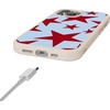 image:imageCasely iPhone 17 Pro Max Case  Seaside Stitch  Vintage Roses  Align SoftTouch Flexible Bumper Case  Compatible with MagSafeStars Align  Blue  Red Stars