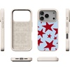image:imageCasely iPhone 17 Pro Max Case  Seaside Stitch  Vintage Roses  Align SoftTouch Flexible Bumper Case  Compatible with MagSafeStars Align  Blue  Red Stars