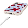 image:imageCasely iPhone 17 Pro Max Case  Seaside Stitch  Vintage Roses  Align SoftTouch Flexible Bumper Case  Compatible with MagSafeStars Align  Blue  Red Stars