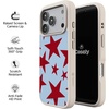 image:imageCasely iPhone 17 Pro Max Case  Seaside Stitch  Vintage Roses  Align SoftTouch Flexible Bumper Case  Compatible with MagSafeStars Align  Blue  Red Stars
