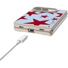 image:imageCasely iPhone 17 Pro Max Case  Seaside Stitch  Vintage Roses  Align SoftTouch Flexible Bumper Case  Compatible with MagSafeStars Align  Blue  Red Stars