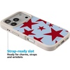 image:imageCasely iPhone 17 Pro Max Case  Seaside Stitch  Vintage Roses  Align SoftTouch Flexible Bumper Case  Compatible with MagSafeStars Align  Blue  Red Stars