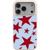 image:imageCasely iPhone 17 Pro Max Case  Seaside Stitch  Vintage Roses  Align SoftTouch Flexible Bumper Case  Compatible with MagSafeStars Align  Blue  Red Stars