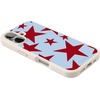 image:imageCasely iPhone 17 Pro Max Case  Seaside Stitch  Vintage Roses  Align SoftTouch Flexible Bumper Case  Compatible with MagSafeStars Align  Blue  Red Stars