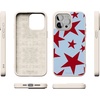 image:imageCasely iPhone 17 Pro Max Case  Seaside Stitch  Vintage Roses  Align SoftTouch Flexible Bumper Case  Compatible with MagSafeStars Align  Blue  Red Stars