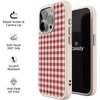 image:imageCasely iPhone 17 Pro Max Case  Seaside Stitch  Vintage Roses  Align SoftTouch Flexible Bumper Case  Compatible with MagSafeSweet Jam  Red Gingham