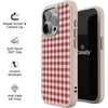 image:imageCasely iPhone 17 Pro Max Case  Seaside Stitch  Vintage Roses  Align SoftTouch Flexible Bumper Case  Compatible with MagSafeSweet Jam  Red Gingham