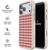 image:imageCasely iPhone 17 Pro Max Case  Seaside Stitch  Vintage Roses  Align SoftTouch Flexible Bumper Case  Compatible with MagSafeSweet Jam  Red Gingham