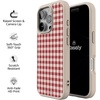 image:imageCasely iPhone 17 Pro Max Case  Seaside Stitch  Vintage Roses  Align SoftTouch Flexible Bumper Case  Compatible with MagSafeSweet Jam  Red Gingham