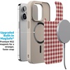 image:imageCasely iPhone 17 Pro Max Case  Seaside Stitch  Vintage Roses  Align SoftTouch Flexible Bumper Case  Compatible with MagSafeSweet Jam  Red Gingham