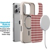 image:imageCasely iPhone 17 Pro Max Case  Seaside Stitch  Vintage Roses  Align SoftTouch Flexible Bumper Case  Compatible with MagSafeSweet Jam  Red Gingham