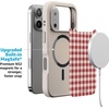image:imageCasely iPhone 17 Pro Max Case  Seaside Stitch  Vintage Roses  Align SoftTouch Flexible Bumper Case  Compatible with MagSafeSweet Jam  Red Gingham