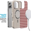 image:imageCasely iPhone 17 Pro Max Case  Seaside Stitch  Vintage Roses  Align SoftTouch Flexible Bumper Case  Compatible with MagSafeSweet Jam  Red Gingham