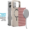 image:imageCasely iPhone 17 Pro Max Case  Seaside Stitch  Vintage Roses  Align SoftTouch Flexible Bumper Case  Compatible with MagSafeSweet Jam  Red Gingham