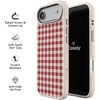 image:imageCasely iPhone 17 Pro Max Case  Seaside Stitch  Vintage Roses  Align SoftTouch Flexible Bumper Case  Compatible with MagSafeSweet Jam  Red Gingham