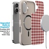 image:imageCasely iPhone 17 Pro Max Case  Seaside Stitch  Vintage Roses  Align SoftTouch Flexible Bumper Case  Compatible with MagSafeSweet Jam  Red Gingham