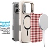 image:imageCasely iPhone 17 Pro Max Case  Seaside Stitch  Vintage Roses  Align SoftTouch Flexible Bumper Case  Compatible with MagSafeSweet Jam  Red Gingham