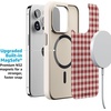 image:imageCasely iPhone 17 Pro Max Case  Seaside Stitch  Vintage Roses  Align SoftTouch Flexible Bumper Case  Compatible with MagSafeSweet Jam  Red Gingham