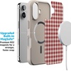 image:imageCasely iPhone 17 Pro Max Case  Seaside Stitch  Vintage Roses  Align SoftTouch Flexible Bumper Case  Compatible with MagSafeSweet Jam  Red Gingham