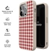image:imageCasely iPhone 17 Pro Max Case  Seaside Stitch  Vintage Roses  Align SoftTouch Flexible Bumper Case  Compatible with MagSafeSweet Jam  Red Gingham