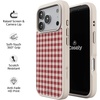 image:imageCasely iPhone 17 Pro Max Case  Seaside Stitch  Vintage Roses  Align SoftTouch Flexible Bumper Case  Compatible with MagSafeSweet Jam  Red Gingham