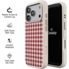 image:imageCasely iPhone 17 Pro Max Case  Seaside Stitch  Vintage Roses  Align SoftTouch Flexible Bumper Case  Compatible with MagSafeSweet Jam  Red Gingham
