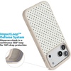 image:imageCasely iPhone 17 Pro Max Case  Seaside Stitch  Vintage Roses  Align SoftTouch Flexible Bumper Case  Compatible with MagSafeTiny Stars  Blue  White