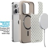 image:imageCasely iPhone 17 Pro Max Case  Seaside Stitch  Vintage Roses  Align SoftTouch Flexible Bumper Case  Compatible with MagSafeTiny Stars  Blue  White