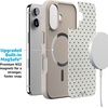 image:imageCasely iPhone 17 Pro Max Case  Seaside Stitch  Vintage Roses  Align SoftTouch Flexible Bumper Case  Compatible with MagSafeTiny Stars  Blue  White
