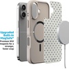 image:imageCasely iPhone 17 Pro Max Case  Seaside Stitch  Vintage Roses  Align SoftTouch Flexible Bumper Case  Compatible with MagSafeTiny Stars  Blue  White
