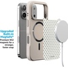image:imageCasely iPhone 17 Pro Max Case  Seaside Stitch  Vintage Roses  Align SoftTouch Flexible Bumper Case  Compatible with MagSafeTiny Stars  Blue  White