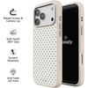 image:imageCasely iPhone 17 Pro Max Case  Seaside Stitch  Vintage Roses  Align SoftTouch Flexible Bumper Case  Compatible with MagSafeTiny Stars  Blue  White
