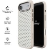 image:imageCasely iPhone 17 Pro Max Case  Seaside Stitch  Vintage Roses  Align SoftTouch Flexible Bumper Case  Compatible with MagSafeTiny Stars  Blue  White