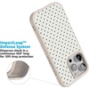 image:imageCasely iPhone 17 Pro Max Case  Seaside Stitch  Vintage Roses  Align SoftTouch Flexible Bumper Case  Compatible with MagSafeTiny Stars  Blue  White