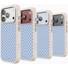 image:imageCasely iPhone 17 Pro Max Case  Seaside Stitch  Vintage Roses  Align SoftTouch Flexible Bumper Case  Compatible with MagSafeTiny Stars  Red  Blue