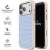 image:imageCasely iPhone 17 Pro Max Case  Seaside Stitch  Vintage Roses  Align SoftTouch Flexible Bumper Case  Compatible with MagSafeTiny Stars  Red  Blue