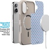 image:imageCasely iPhone 17 Pro Max Case  Seaside Stitch  Vintage Roses  Align SoftTouch Flexible Bumper Case  Compatible with MagSafeTiny Stars  Red  Blue