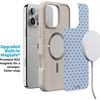 image:imageCasely iPhone 17 Pro Max Case  Seaside Stitch  Vintage Roses  Align SoftTouch Flexible Bumper Case  Compatible with MagSafeTiny Stars  Red  Blue