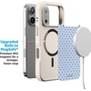 image:imageCasely iPhone 17 Pro Max Case  Seaside Stitch  Vintage Roses  Align SoftTouch Flexible Bumper Case  Compatible with MagSafeTiny Stars  Red  Blue