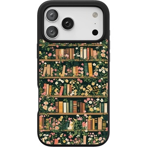 image:imageCasely iPhone 17 Pro Max Case  Citrus Stripes  Poolside Print  Align SoftTouch Flexible Bumper Case  Compatible with MagSafeBook Nook  Floral Library