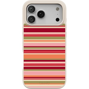 image:imageCasely iPhone 17 Pro Max Case  Citrus Stripes  Poolside Print  Align SoftTouch Flexible Bumper Case  Compatible with MagSafeCitrus Stripes  Poolside Print