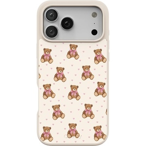 image:imageCasely iPhone 17 Pro Max Case  Citrus Stripes  Poolside Print  Align SoftTouch Flexible Bumper Case  Compatible with MagSafeCuddle Up  Teddy Bear