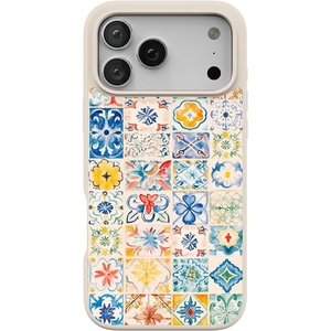 image:imageCasely iPhone 17 Pro Max Case  Citrus Stripes  Poolside Print  Align SoftTouch Flexible Bumper Case  Compatible with MagSafeDolce Vita  Tuscan Tiles